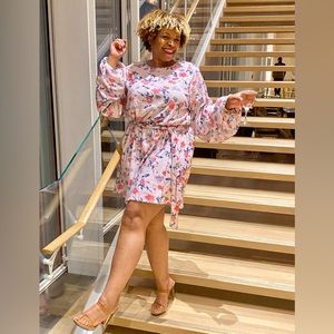 Lorna Luxe x In the Style Emily floral mini dress